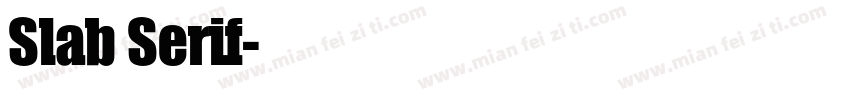 Slab Serif字体转换